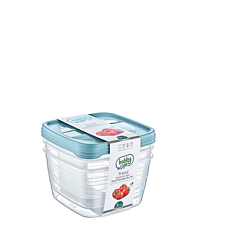 02 0977-3*4 LT SQUARE TREND STORAGE BOX	L20.5	W20.5	H18.5